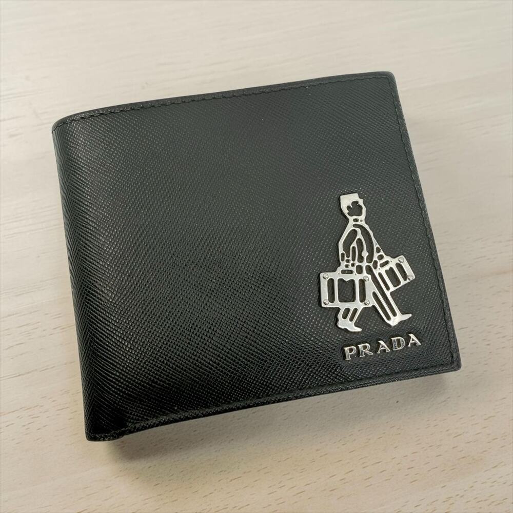 Prada Bellhop Saffiano Wallet